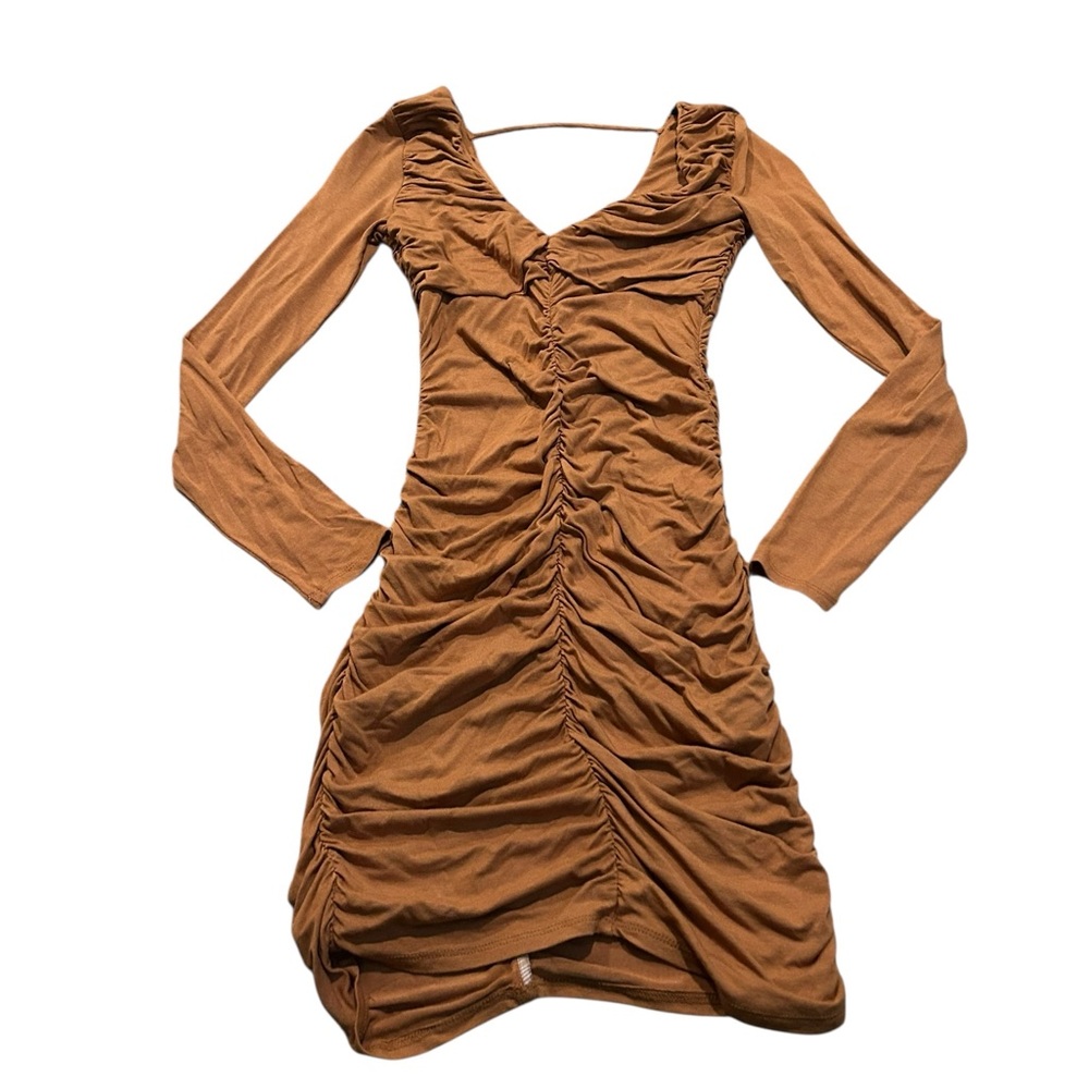 FOREVER 21 Ruched curve hugging dress